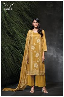 Ganga paesyn 5163 dress material wholesale in surat